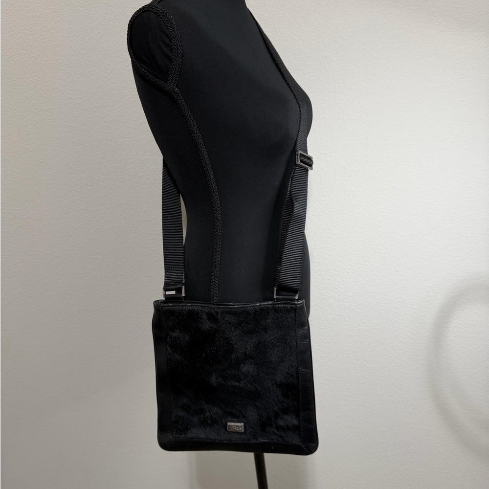 Brighton Black Crossbody Bag - Vintage leather